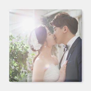 Gastgeschenk Hochzeit des personalisierten Fotos Magnet