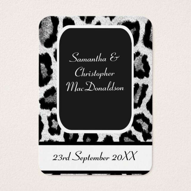 Gastgeschenk Hochzeit des Tierdrucks dank Markieru (Vorderseite)