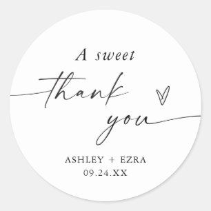 Gastgeschenk Hochzeit   Dessert-Gefallen-Sticker Runder Aufkleber