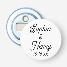 Gastgeschenk Hochzeit Elegante Script Black Typogr