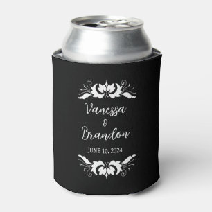 Gastgeschenk Hochzeit, elegantes Dekorationsskript Dosenkühler