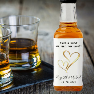 Gastgeschenk Hochzeit erschießt, die wir den Knote Alkoholflaschenetikett