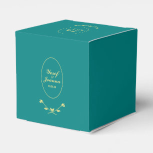 Gastgeschenk Hochzeit für aquamarine Rose Geschenkschachtel