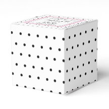 Gastgeschenk Hochzeit für den weißen Polka-Dot