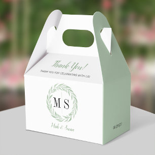 Gastgeschenk Hochzeit für die grüne Kiste Geschenkschachtel
