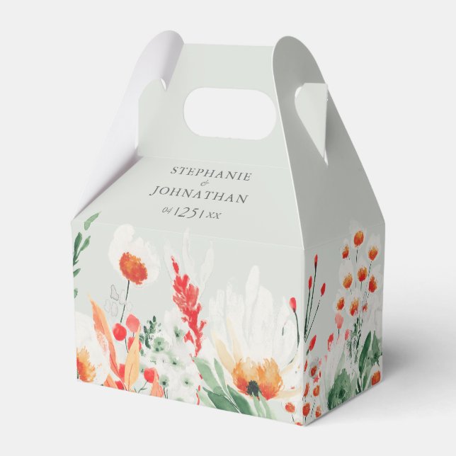 Gastgeschenk Hochzeit für die Wildblume im Frühjah Geschenkschachtel (Vorderseite)