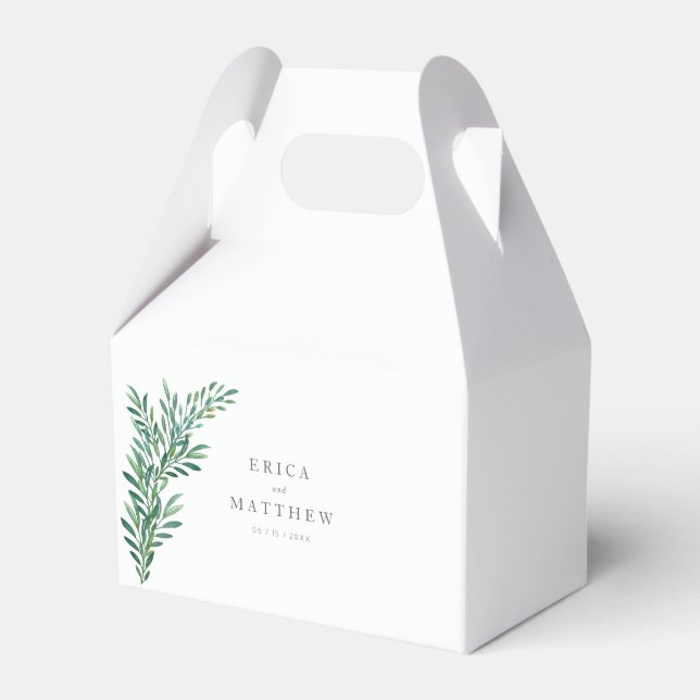 Gastgeschenk Hochzeit für einfache Grünpflanzen Geschenkschachtel (Vorderseite)