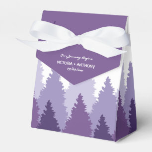Gastgeschenk Hochzeit für lila Waldgebiete Geschenkschachtel