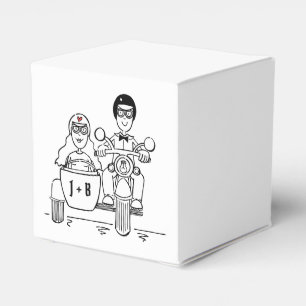 Gastgeschenk Hochzeit für personalisierte Fahrräde Geschenkschachtel
