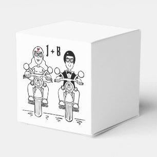 Gastgeschenk Hochzeit für personalisierte Fahrräde Geschenkschachtel