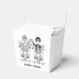 Gastgeschenk Hochzeit für personalisierte Fahrräde Geschenkschachtel