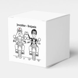 Gastgeschenk Hochzeit für personalisierte Fahrräde Geschenkschachtel