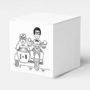 Gastgeschenk Hochzeit für personalisierte Fahrräde Geschenkschachtel