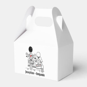 Gastgeschenk Hochzeit für personalisierte Fahrräde Geschenkschachtel
