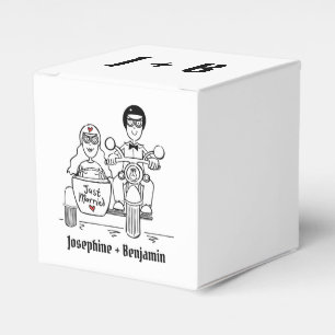 Gastgeschenk Hochzeit für personalisierte Fahrräde Geschenkschachtel