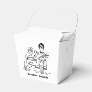 Gastgeschenk Hochzeit für personalisierte Fahrräde Geschenkschachtel
