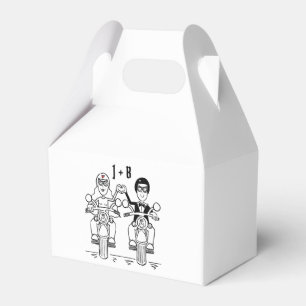 Gastgeschenk Hochzeit für personalisierte Fahrräde Geschenkschachtel