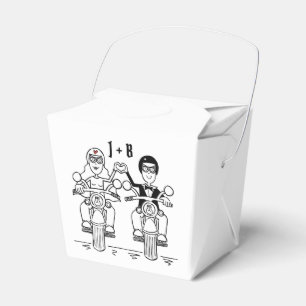 Gastgeschenk Hochzeit für personalisierte Fahrräde Geschenkschachtel