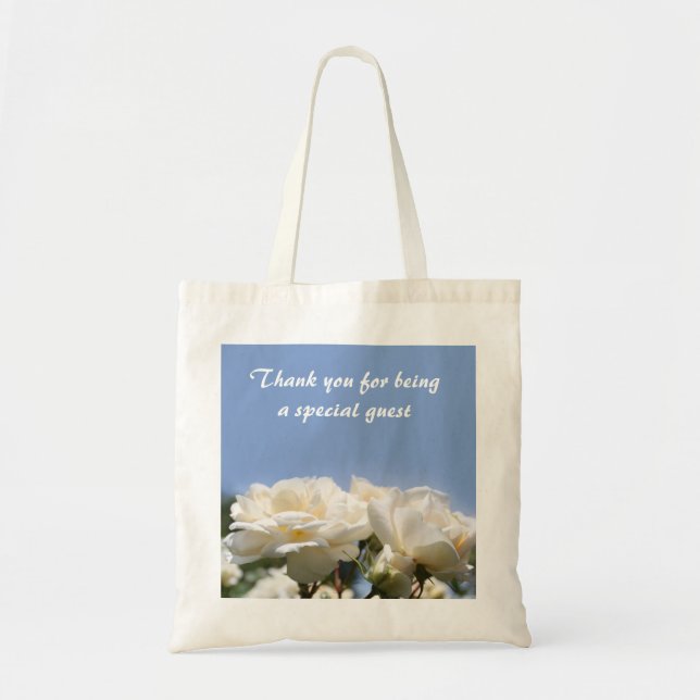 Gastgeschenk Hochzeit für Rosa-Blume Tragetasche (Vorne)