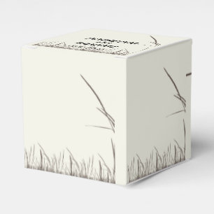 Gastgeschenk Hochzeit für rustikales Grasland Geschenkschachtel