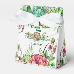 Gastgeschenk Hochzeit für schöne Sukkuline Geschenkschachtel