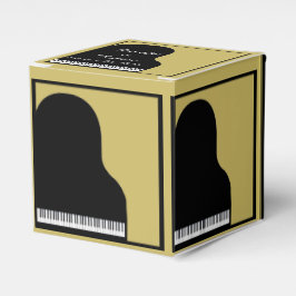 Gastgeschenk Hochzeit für Schwarz und Gold Geschenkschachtel