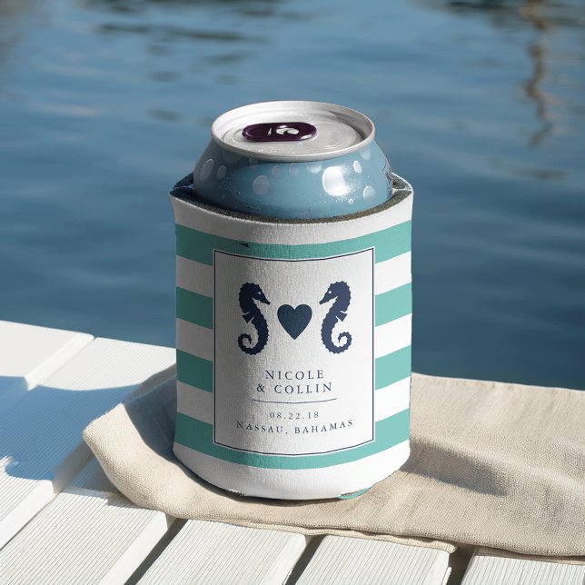 Gastgeschenk Hochzeit für tropisches Seepferd Dosenkühler (Von Creator hochgeladen)