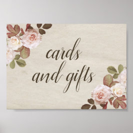 Gastgeschenk Hochzeit für Vintage französische Ros Poster