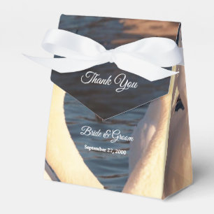Gastgeschenk Hochzeit für Weißschwäne Geschenkschachtel