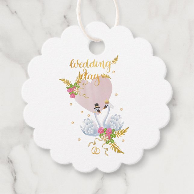 Gastgeschenk Hochzeit Geschenkanhänger (Vorderseite)