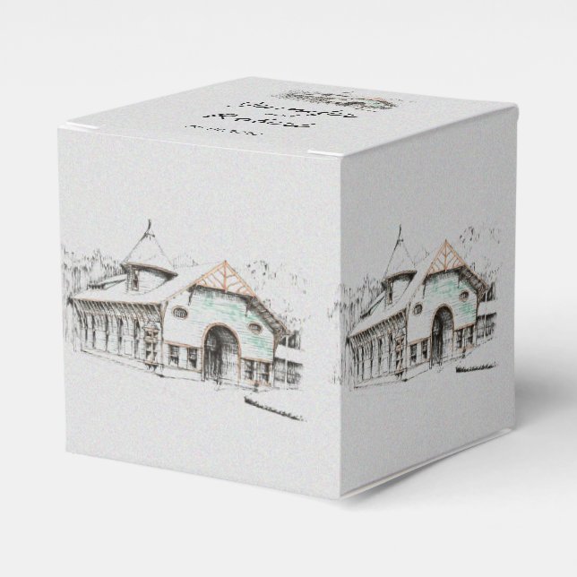 Gastgeschenk Hochzeit Geschenkschachtel (Vorderseite)