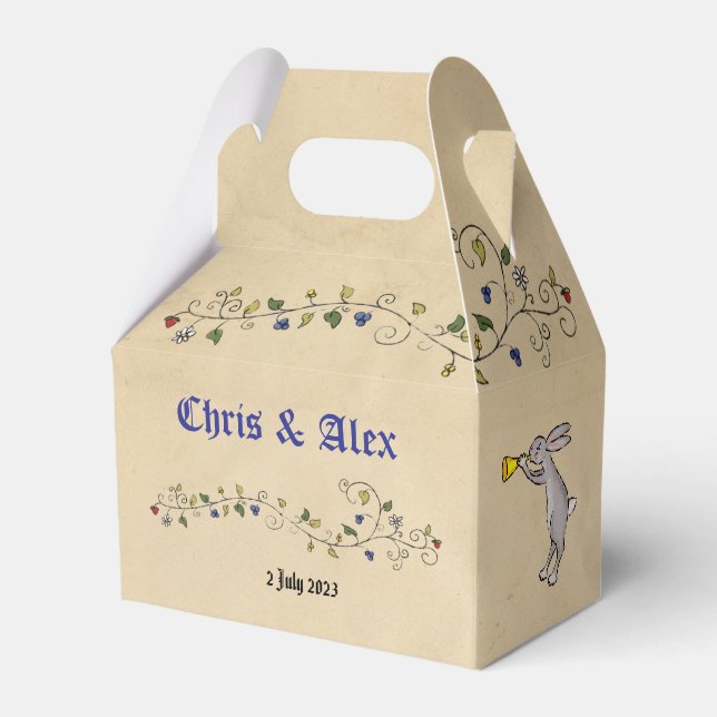 Gastgeschenk Hochzeit Geschenkschachtel (Vorderseite)