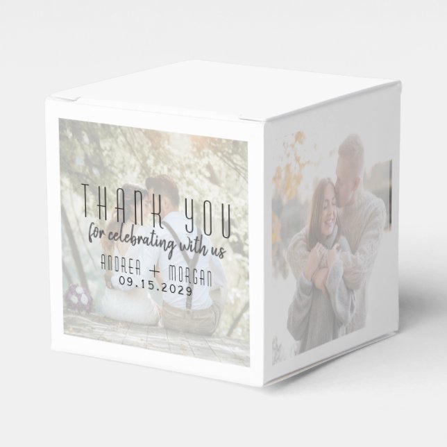 Gastgeschenk Hochzeit Geschenkschachtel (Vorderseite)
