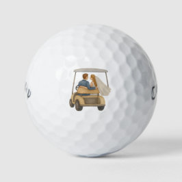 Gastgeschenk Hochzeit Golf Cart Golfball