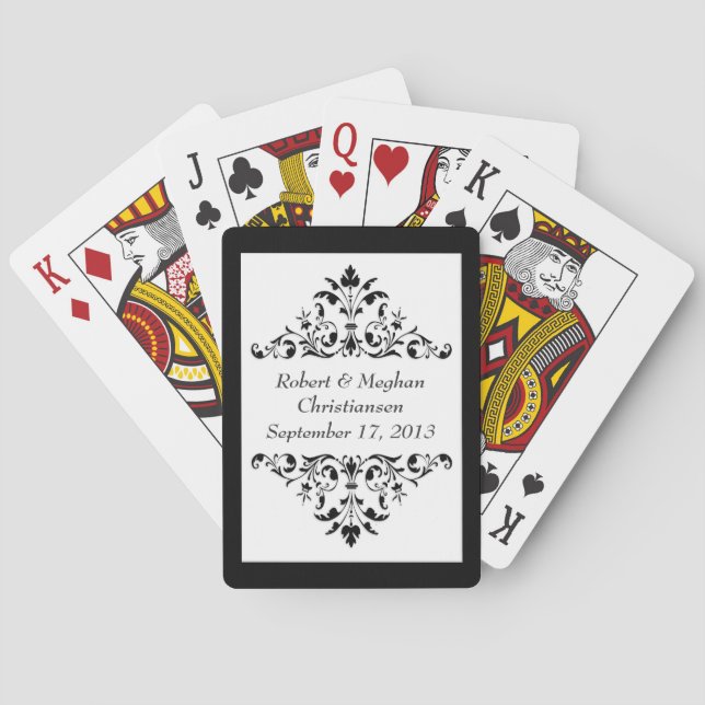 Gastgeschenk Hochzeit-Karten Spielkarten (Rückseite)