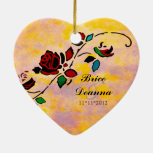 Gastgeschenk Hochzeit Keramikornament
