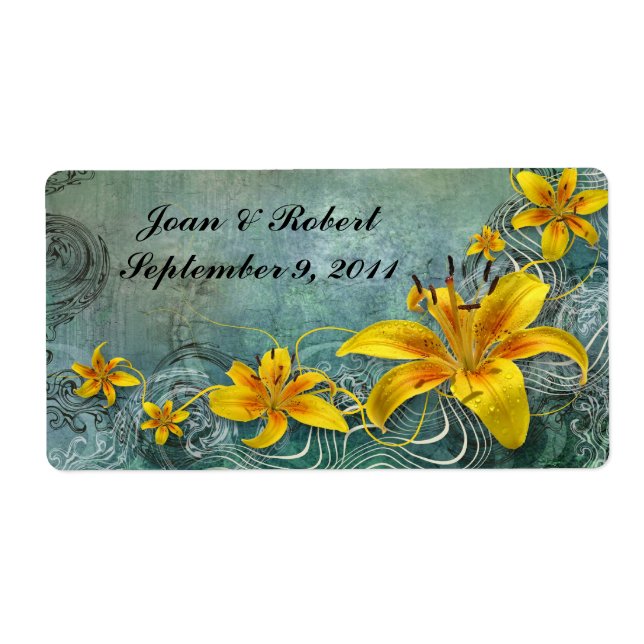 Gastgeschenk Hochzeit Labels Vintag - Groß (Vorne)
