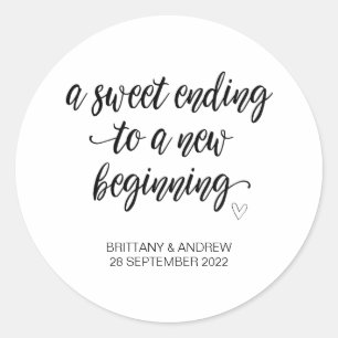 Gastgeschenk Hochzeit Leckerei Beutel Jam Jar Swee Runder Aufkleber
