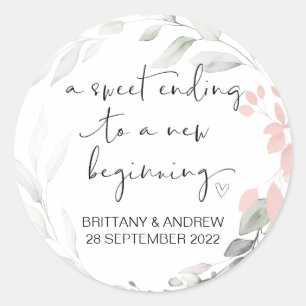 Gastgeschenk Hochzeit Leckerei Beutel Jam Jar Swee Runder Aufkleber