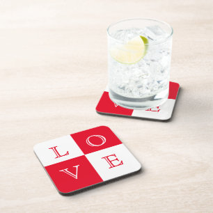 Gastgeschenk Hochzeit Liebe Untersetzer Set