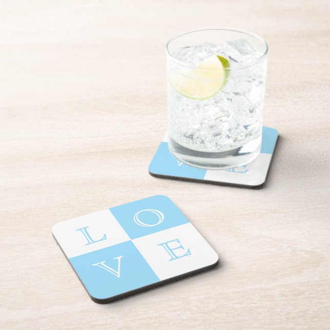 Gastgeschenk Hochzeit Liebe Untersetzer Set (Rechte Seite)
