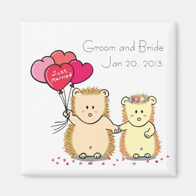 Gastgeschenk Hochzeit-Magnet für niedliche Igel Magnet (Vorne)
