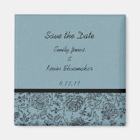 Gastgeschenk Hochzeit-Magnete für blaue Blume