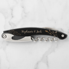 Gastgeschenk Hochzeit - Minimalistische Korkenzieh Kellnermesser