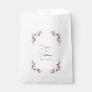 Gastgeschenk Hochzeit mit Lavendel und Blush Rose Geschenktütchen