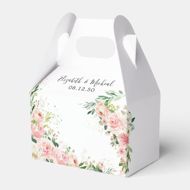 Gastgeschenk Hochzeit Roses Geschenkschachtel (Vorderseite)