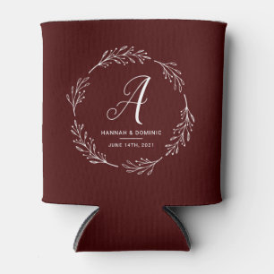Gastgeschenk Hochzeit Rustikaler Kranz Dosenkühler