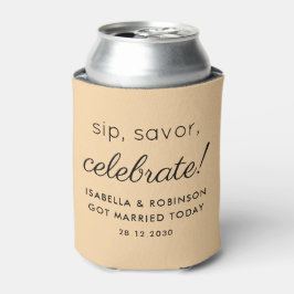 Gastgeschenk Hochzeit Sip Savor Celebrate Tuscan F Dosenkühler