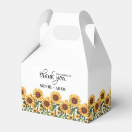 Gastgeschenk Hochzeit Sonnenblumen Geschenkschachtel