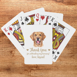 Gastgeschenk Hochzeit spielen von Hunden Spielkarten
